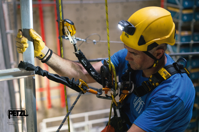 Werkpositionering met Petzl producten.